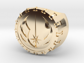 Jedi Ring 24mm in 14k Gold Plated Brass