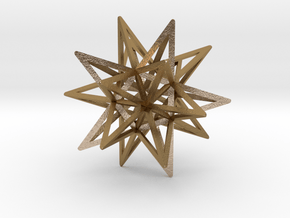 JORGE'S STAR in Polished Gold Steel