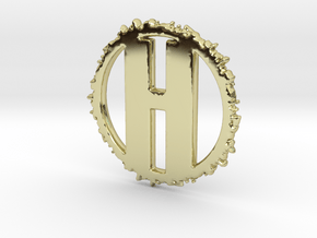 HenryTek Logo Pendant in 18k Gold