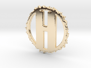 HenryTek Logo Pendant in 14k Gold Plated Brass