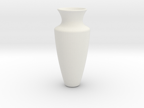 Vase Tall in White Natural Versatile Plastic