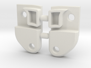 SCX10 Rear Upper Link Riser (RULR) in White Natural Versatile Plastic