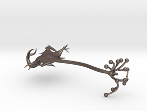 neuron cell model in Polished Bronzed Silver Steel