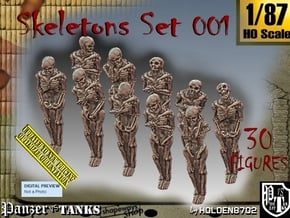 1/87 Skeleton Set001 in Tan Fine Detail Plastic
