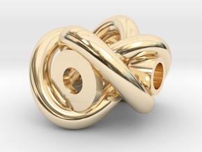 Endless Celtic-Knot  in 14k Gold Plated Brass