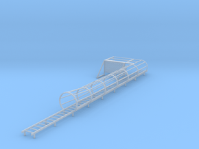 1/64 ladder cage left side platform in Tan Fine Detail Plastic