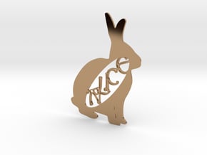Personalised Animal Artwork - Rabbit in Polished Brass