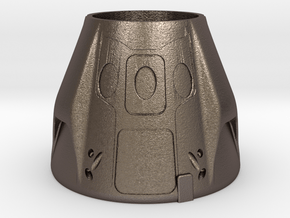 SpaceX Dragon 2 Themed Pop/Soda Holder in Polished Bronzed Silver Steel