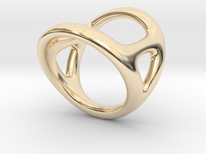 Ring for Diane d13 d15-4 L18 in 14K Yellow Gold