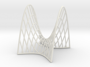 Hyperbolic Paraboloid with cross sections in White Natural Versatile Plastic