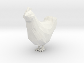Chicken in White Natural Versatile Plastic