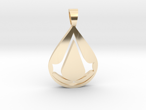 Assassin [pendant] in 14k Gold Plated Brass