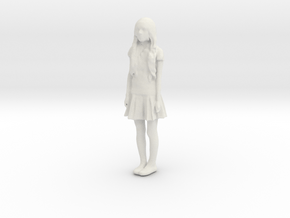 Printle F Wednesday Addams - 1/24 - wob in White Natural Versatile Plastic
