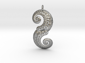 Double Spiral in Natural Silver
