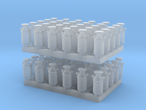 1:160 Milk Cans V2 - 60ea in Tan Fine Detail Plastic