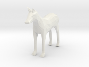 Horse in White Natural Versatile Plastic