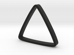 Ring Triangle US 8 in Black Natural Versatile Plastic: 8 / 56.75