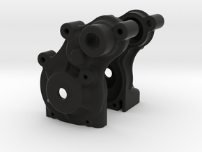 Twin Hammers SCX10 gearbox conversion (prototype) in Black Natural Versatile Plastic