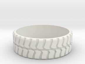 Tire ring 17.3mm custom in White Natural Versatile Plastic
