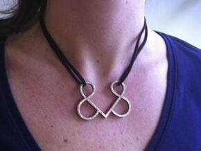 fashion hart in Polished Bronzed Silver Steel