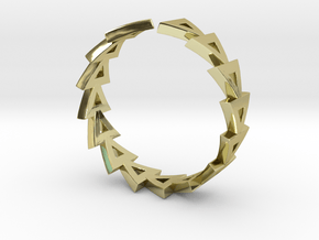 Life Ring in 18k Gold Plated Brass: Large