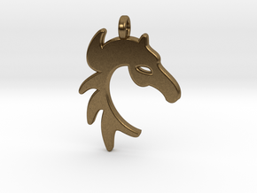 HORSE PENDANT in Natural Bronze