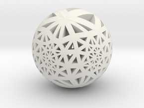 Tri-Loxo Pendant I in White Natural Versatile Plastic