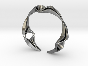 Youniq Edge Bracelet  in Polished Silver: Extra Small