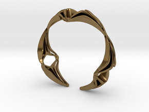 Youniq Edge Bracelet  in Polished Bronze: Extra Small