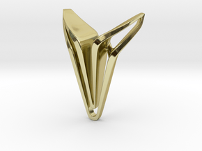 YOUNIVERSAL Edge, Pendant. in 18k Gold Plated Brass