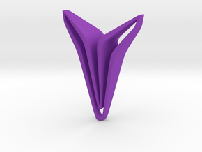 YOUNIQ Edge Pendant. Pure Chic in Purple Processed Versatile Plastic