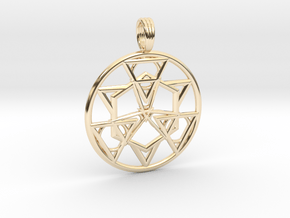 HOLY SYMMETRY in 14k Gold Plated Brass