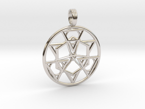 HOLY SYMMETRY in Rhodium Plated Brass