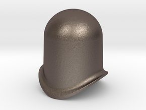 L&B-style dome to fit 16mm-scale locomotives in Polished Bronzed Silver Steel