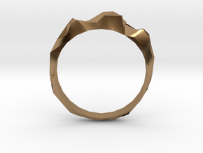 jagged ring in Natural Brass