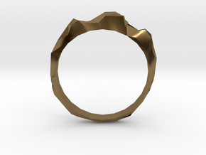 jagged ring in Polished Bronze
