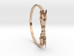 Geometric Dragon Bracelet in 14k Rose Gold