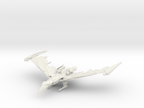 Romulan Winged Defender Class IIIV refit WarBird in White Natural Versatile Plastic