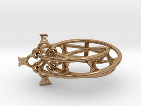 Mobius Compass  in Polished Brass (Interlocking Parts)