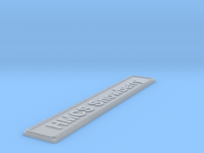 Nameplate HMCS Snowberry in Smoothest Fine Detail Plastic