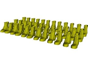 1/35 scale military boots A x 18 pairs in Tan Fine Detail Plastic