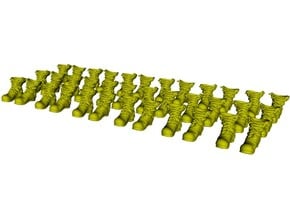 1/35 scale military boots B x 18 pairs in Tan Fine Detail Plastic