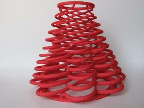 Serpentine with 8 Waves in Red Processed Versatile Plastic