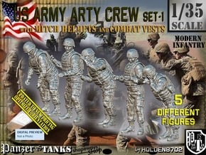 1/35 US Arty Crew Cold Weather Set1 in Tan Fine Detail Plastic