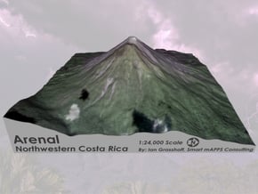Arenal Volcano, Costa Rica: 6" in Full Color Sandstone