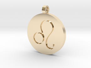 Leo Pendant in 14k Gold Plated Brass