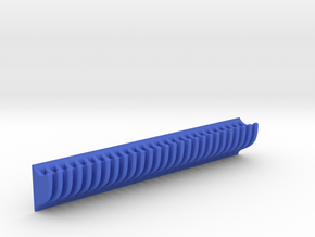 Smartphone Beard Comb in Blue Processed Versatile Plastic