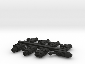 Pistols sprue (contains 8 different pistols) in Black Premium Versatile Plastic