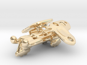 The formidable Space-Locust! in 14k Gold Plated Brass