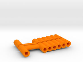 Super SuDu Shock Spacer  in Orange Processed Versatile Plastic